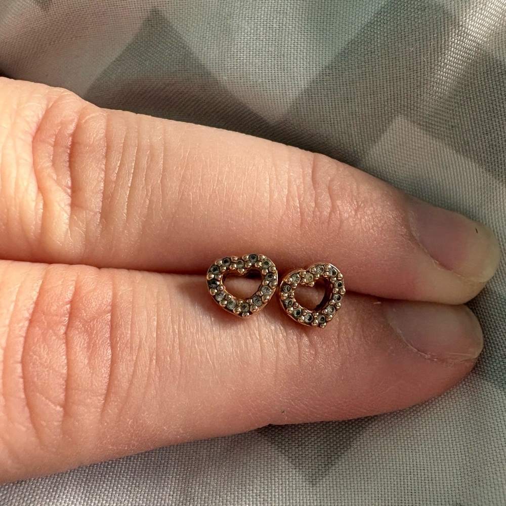Pandora Rose Gold Heart Earrings